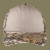 Camo Cap with Contrast Front Panel