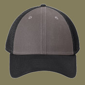 Snapback Contrast Front Mesh Cap