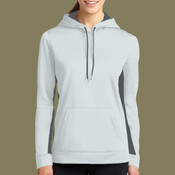 Ladies Sport Wick ® Fleece Colorblock Hooded Pullover