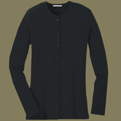 Ladies Concept Stretch Button Front Cardigan
