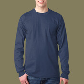 Adult Long-Sleeve Tee with Pocket