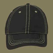 Pigment Print Distressed Cap