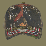 Americana Contrast Stitch Camouflage Cap