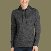 LST225SVJH Ladies PosiCharge ® Electric Heather Fleece Hooded Pullover