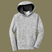 Youth PosiCharge ® Electric Heather Fleece Hooded Pullover
