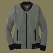 Ladies French Terry Baseball Full Zip