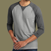 ® Sueded Cotton Blend 3/4 Sleeve Baseball Raglan Tee