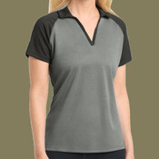 Ladies PosiCharge ® RacerMesh ® Raglan Heather Block Polo