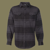 Snap Front Plaid Flannel Shirt