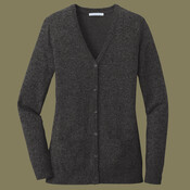 Ladies Marled Cardigan Sweater
