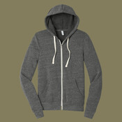 Unisex Triblend Sponge Fleece Full Zip Hoodie