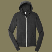 Unisex Triblend Full Zip Lightweight Hoodie