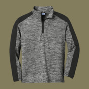 Youth PosiCharge ® Electric Heather Colorblock 1/4 Zip Pullover