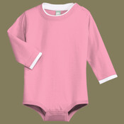 Infant Long Sleeve 1 Piece with Shoulder Snaps
