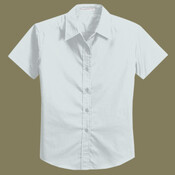 Ladies Short Sleeve Easy Care, Soil Resistant Shirt