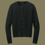 Women's Easy Care Crewneck Cardigan Sweater