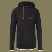 Unisex Miles Slub Hooded Long Sleeve T-Shirt