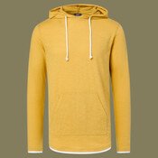 Unisex Miles Slub Hooded Long Sleeve T-Shirt