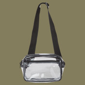 Clear Stadium 2-Pocket Fanny Pack/Crossbody Bag