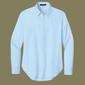 Women's Long Sleeve Modern Oxford Shirt