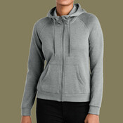 Women's Organic CVC Fleece Full Zip Hoodie