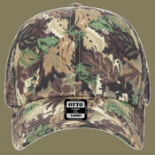 OTTO CAP® Camouflage 6 Panel Mid Profile Mesh Back Trucker Hat