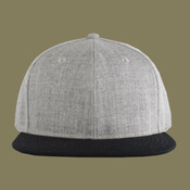 Wool Blend Heather Snapback Cap