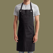 Barley Contrast Stitch Recycled Bib Apron