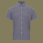 Men's Microcheck Gingham Cotton Shirt