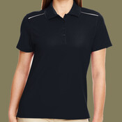 Women's Radiant Performance Piqué Polo with Reflective Piping