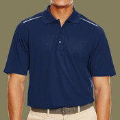 Men's Radiant Performance Piqué Polo with Reflective Piping