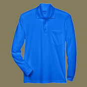 Men's Pinnacle Performance Long Sleeve Piqué Polo with Pocket
