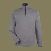 Men's Venture Heathered Stripe Quarter-Zip Pullover