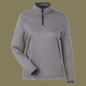 Women's Venture Heathered Stripe Quarter-Zip Pullover