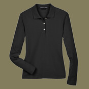 Women's Pima Piqué Long Sleeve Polo