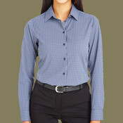 Women's CrownLux Performance® Tonal Mini Check Woven Dress Shirt