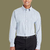 Men's CrownLux Performance® Micro Windowpane Woven Dress Shirt