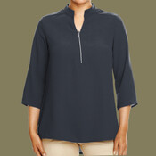 Women's Perfect Fit™  Three-Quarter Sleeve Crepe Tunic
