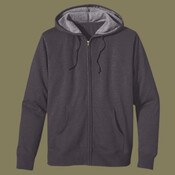 Unisex Heathered Full-Zip Hooded Sweatshirt