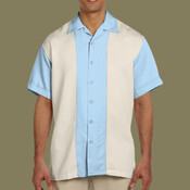 Men's Two-Tone Camp Shirt