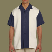 Men's Two-Tone Camp Shirt