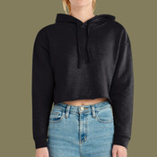 Women's Cropped Fleece Hooded Sweatshirt