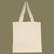 Cotton Canvas Tote Bag With Self Fabric Handles