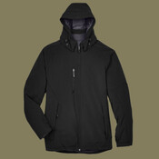 Men's Glacier Insulated Three-Layer Fleece Soft Shell Hood Jacket with Detachable Hood
