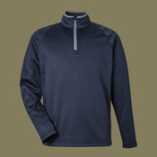 Men's Waffle Fleece Quarter-Zip Pullover