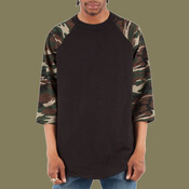 Unisex Camo Raglan Tee