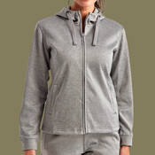 Women's Spun Dyed Full-Zip Hooded Sweatshirt