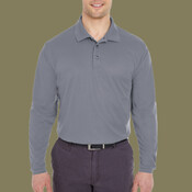 Men's Cool & Dry Long Sleeve Mesh Piqué Polo