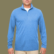 Men's Cool & Dry Heathered Performance Quarter-Zip Pullover