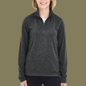 Women's Cool & Dry Heathered Performance Quarter-Zip Pullover